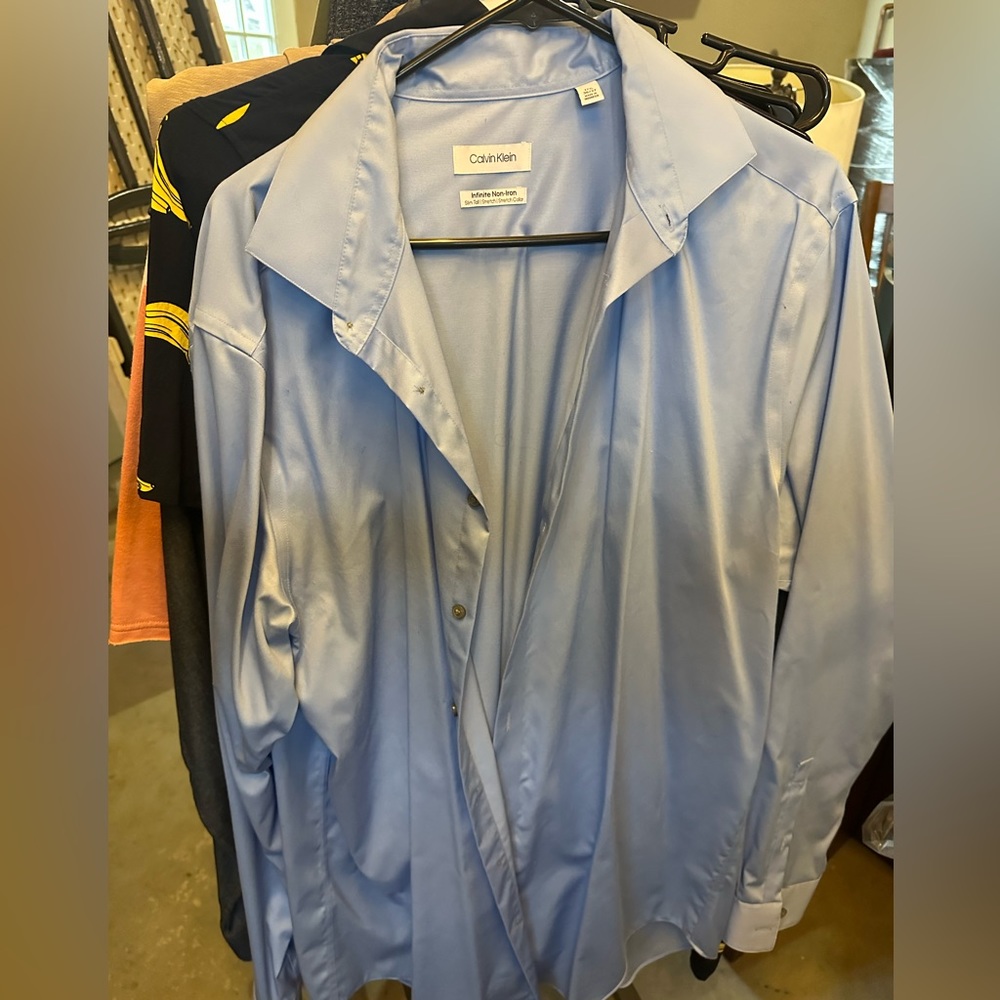 Calvin Klein men’s 2x slim button up